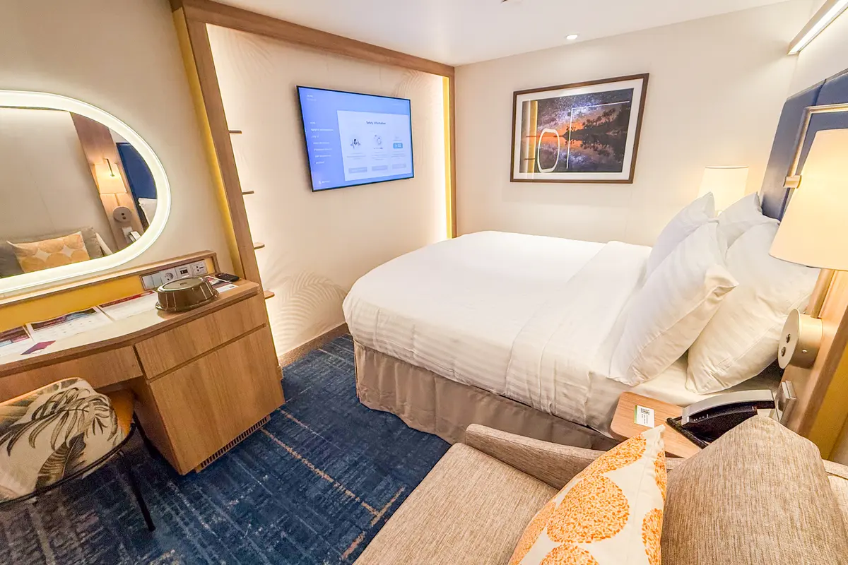 Inside an Interior Room on Royal Caribbean's Star of the Seas Ship